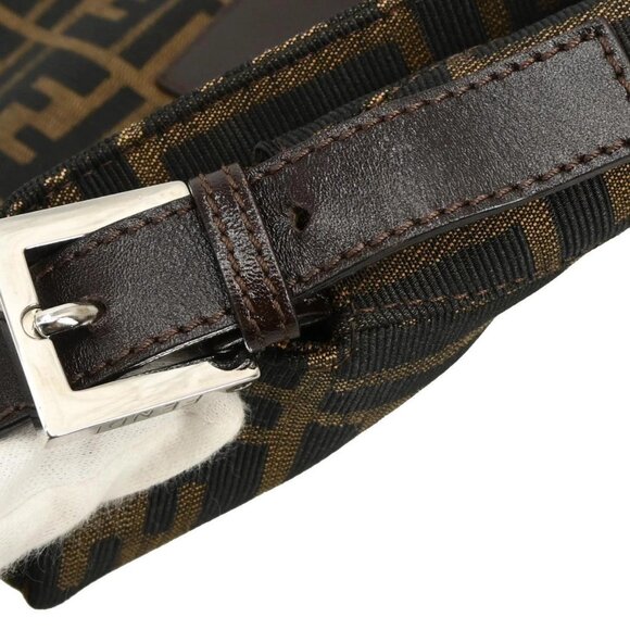 Fendi Brown Canvas Zucca Mamma Baguette Handbag 214526325008 155605 - Picture 6 of 10